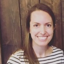 Katy Myers smiling