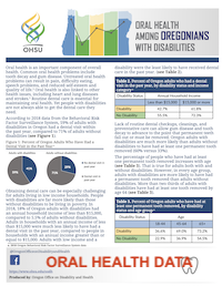 oral health data brief